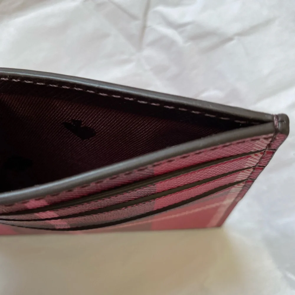 Kate spade Staci Plaid Small Slim Card Holder ❤️